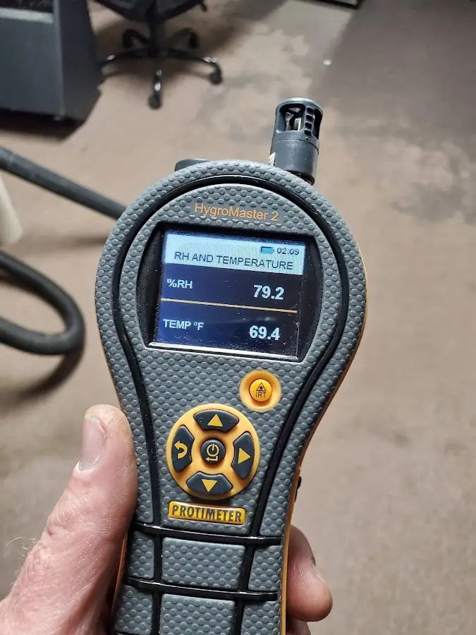 Moisture meter humidity assessment for Fire & Smoke Damage Restoration in Bloomer
